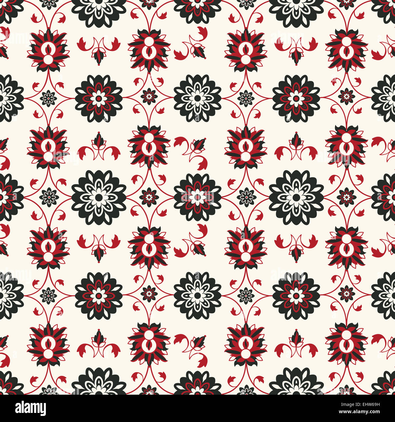 Seamless damask pattern Stock Photo - Alamy
