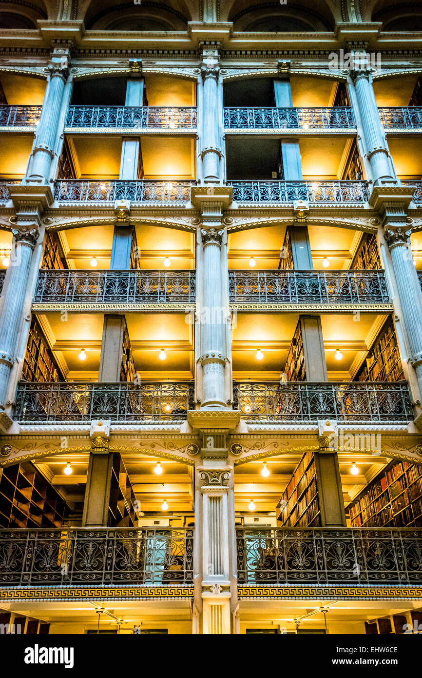 BALTIMORE JUNE 13 The interior of the Peabody Library on June 13