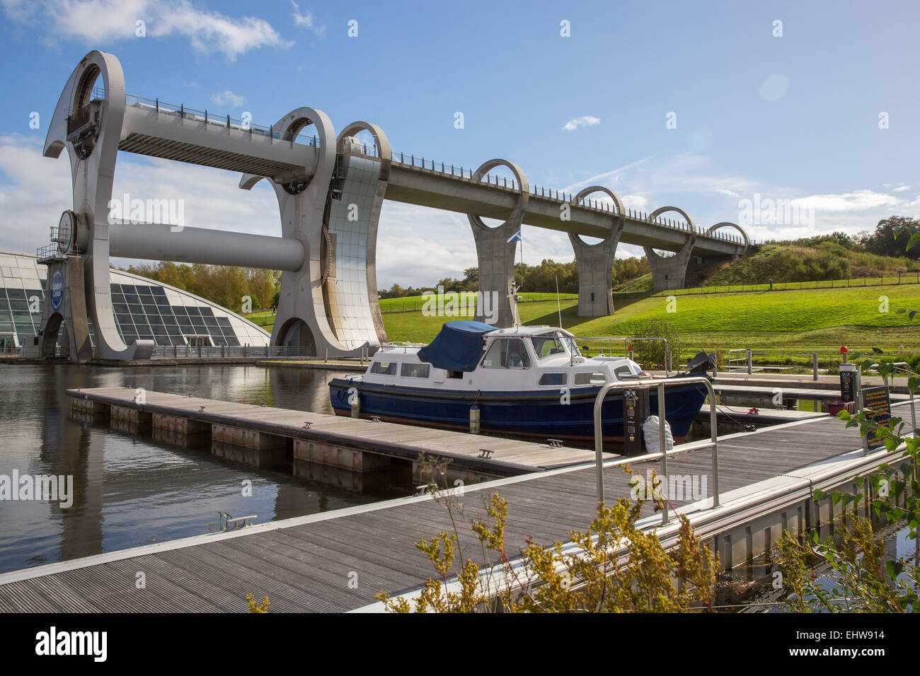 The Falkirk Wheel Stock Photo Alamy