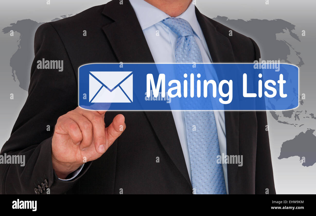 Mailing List Stock Photo