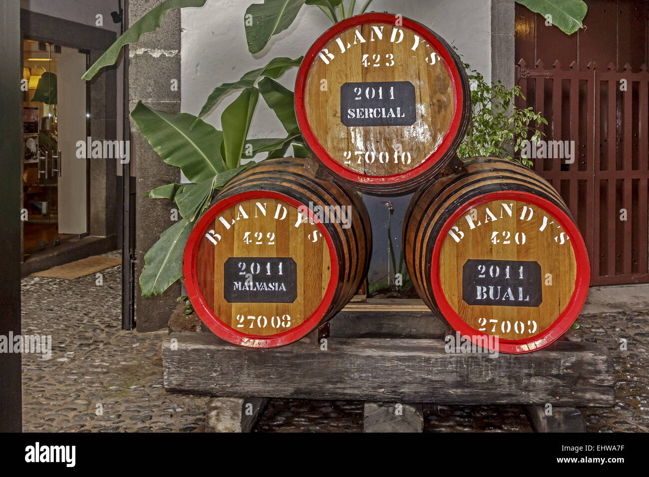 Blandys Wine Lodge Madeira Portugal Stock Photo