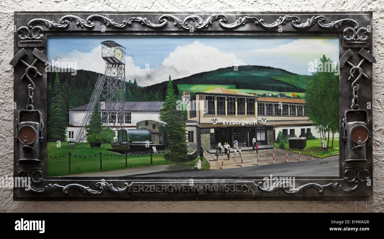 The ore mine in Ramsbeck Bestwig. Stock Photo