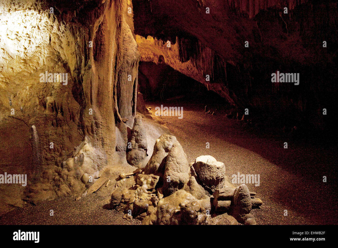 The Dechen Cave in Iserlohn in Germany. Stock Photo