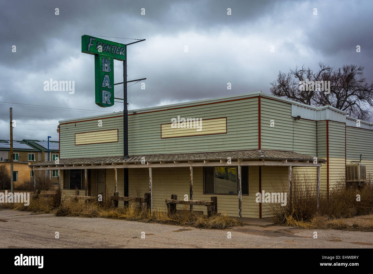 Abandoned building in moriarty new hires stock photography and images