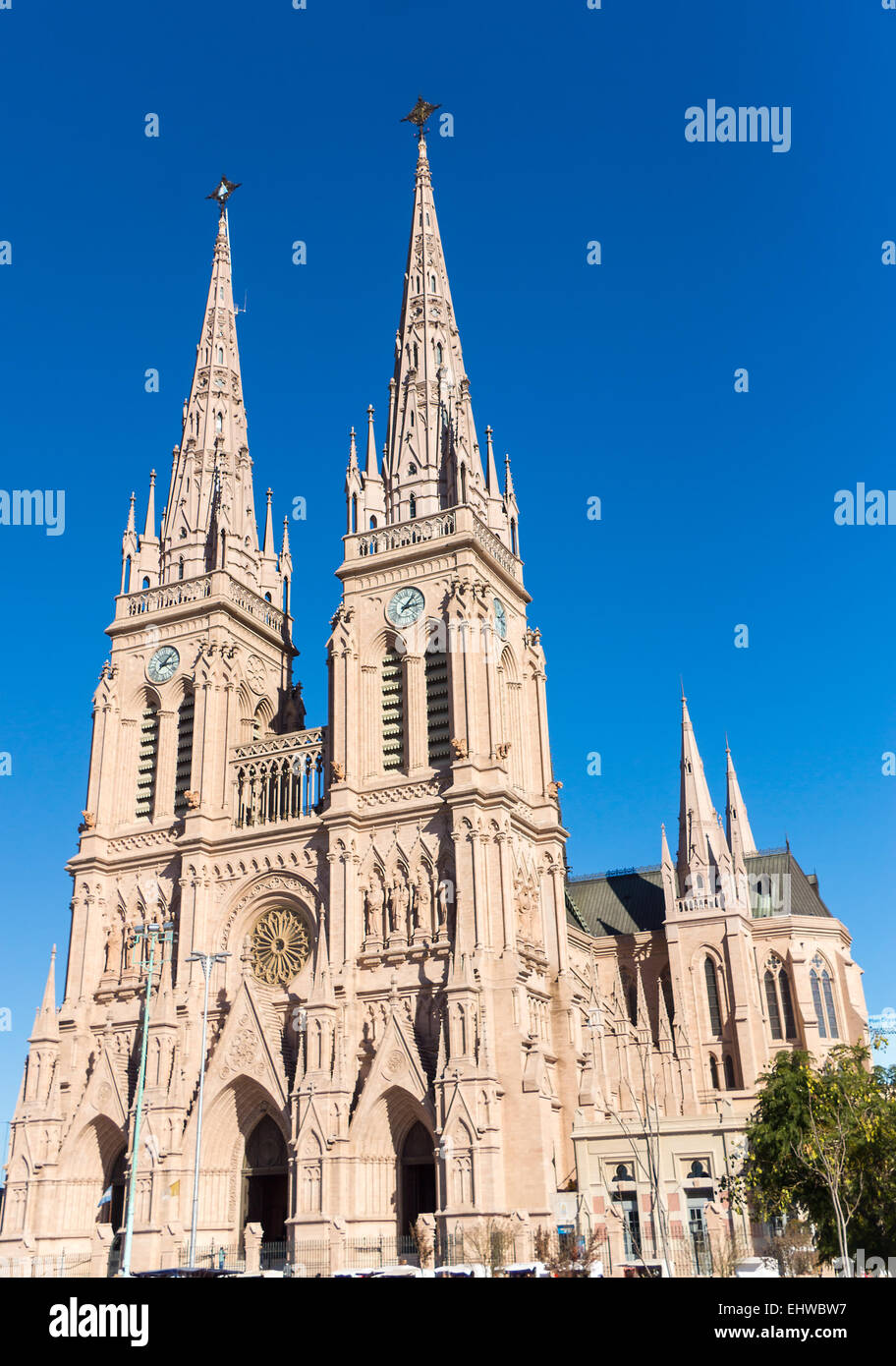 The cathedral of Lujan in the province of Buenos Aires, Argentina Stock Photo