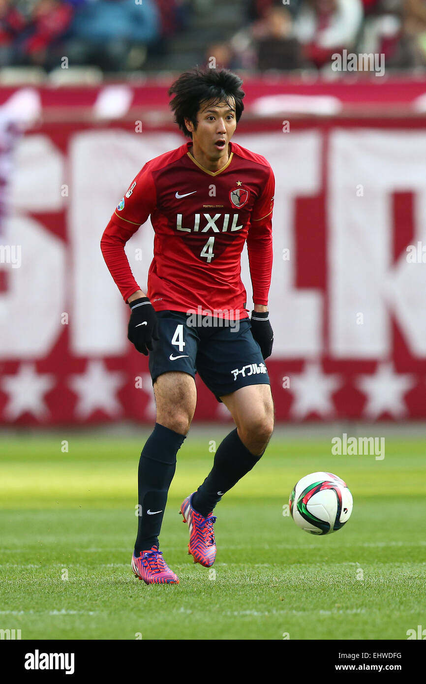 Ibaraki, Japan. 14th Mar, 2015. Kazuya Yamamura (Antlers) Football