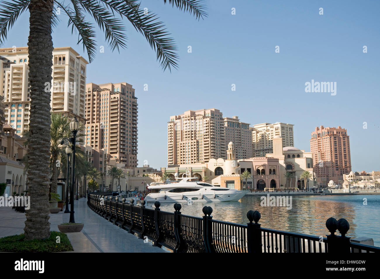 The Pearl, Doha. Qatar. Middle East. Stock Photo