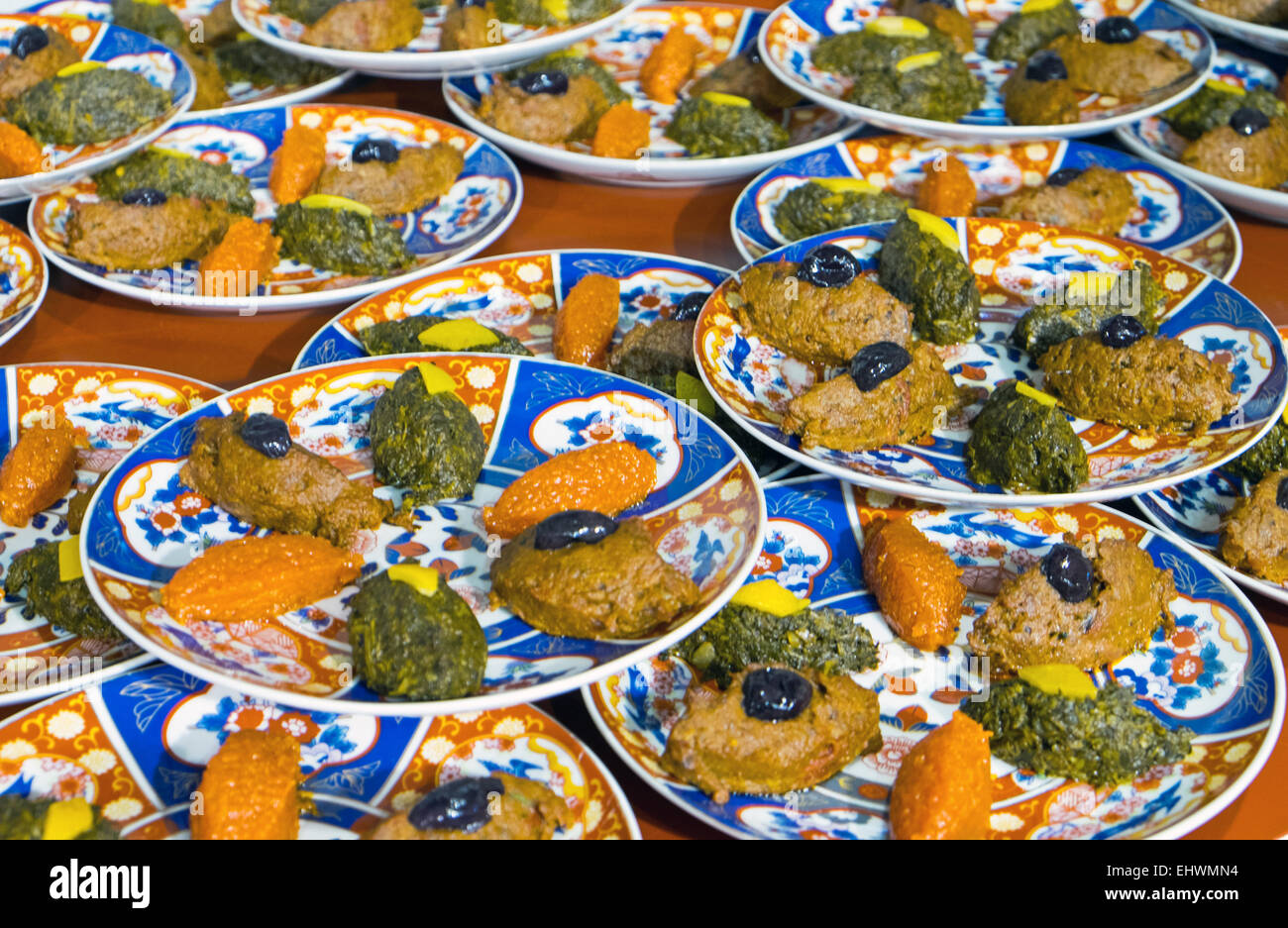 Traditionell moroccan food Stock Photo