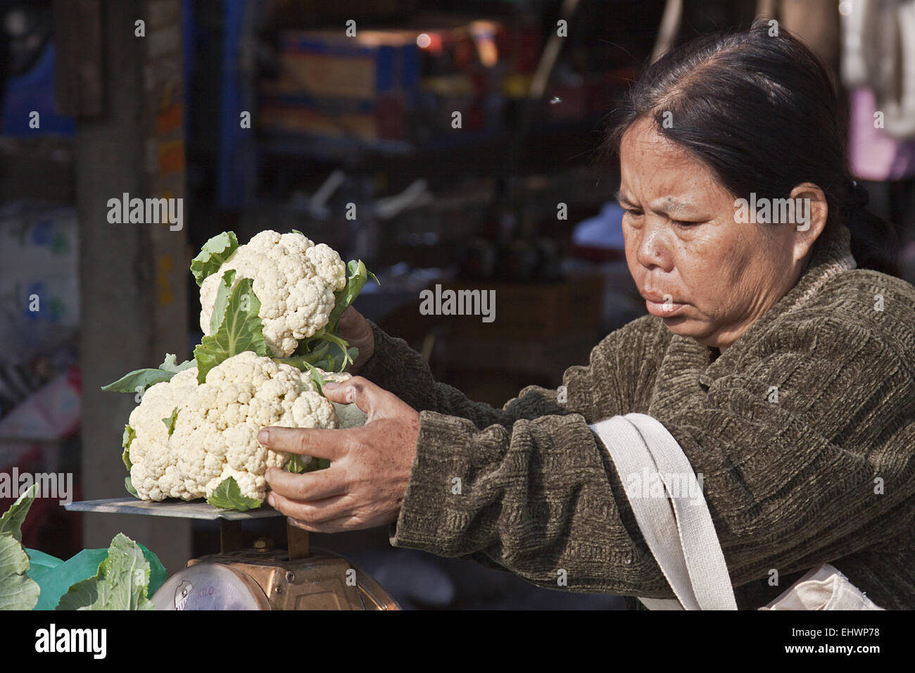 Vegetable market Stock Photo