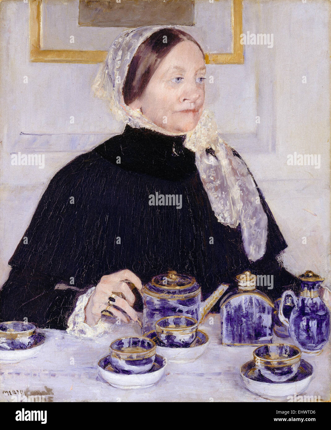 Mary Cassatt  Lady at the Tea Table Stock Photo