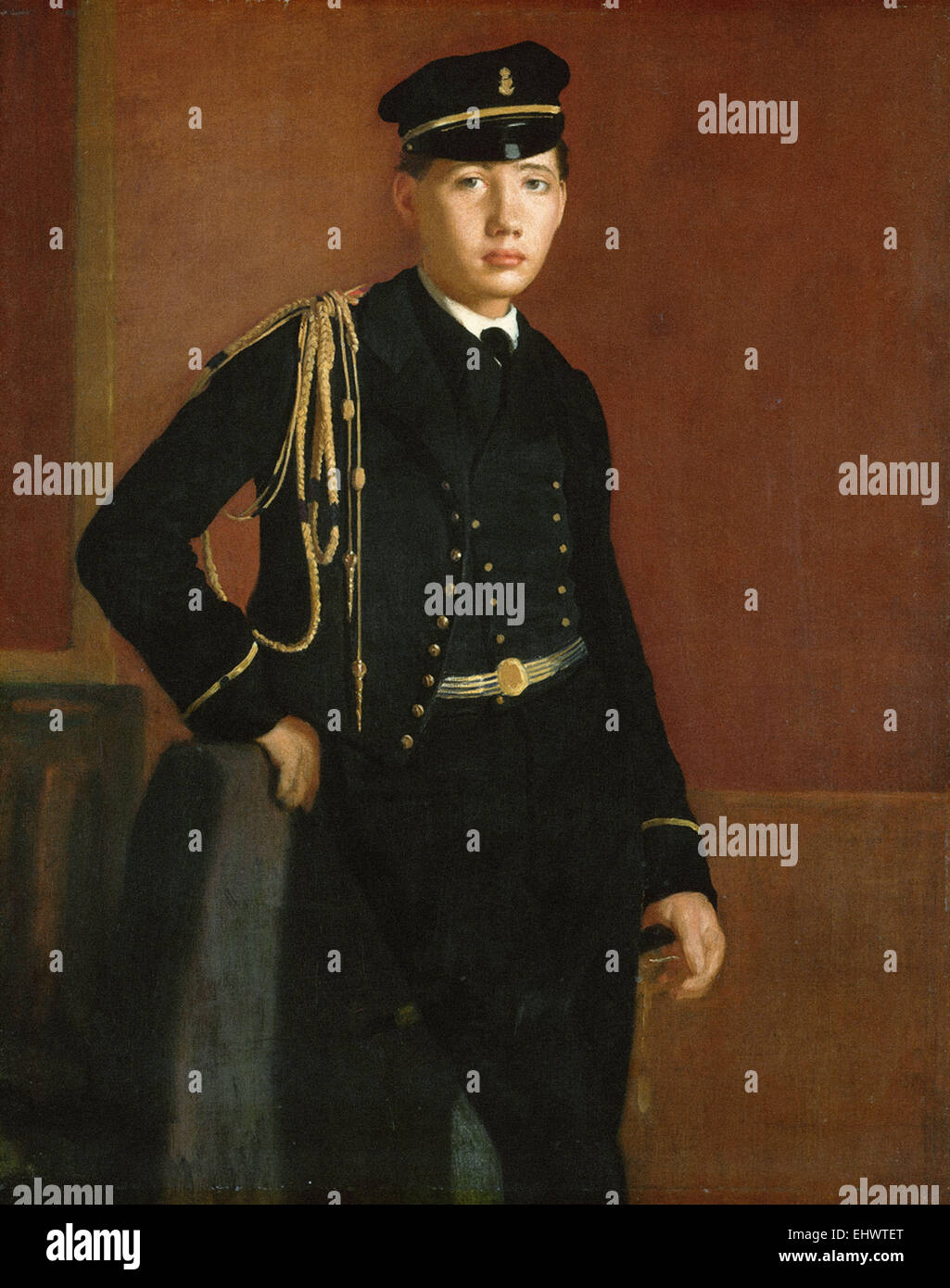 Edgar Degas  Achille De Gas in the Uniform of a Cadet Stock Photo