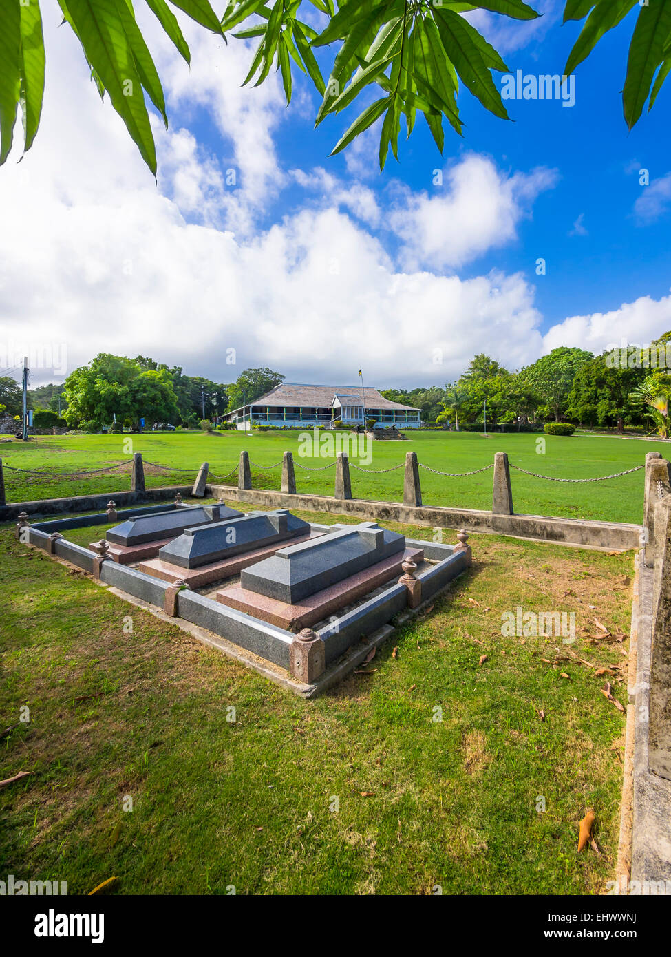 Jamaica, Saint Ann, Seville Heritage Park, graves Stock Photo