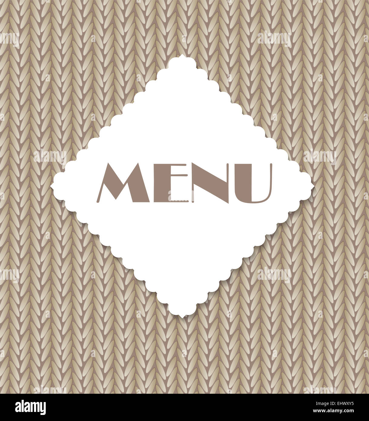 Restaurant Menu Template Vector Illustration Stock Photo - Alamy