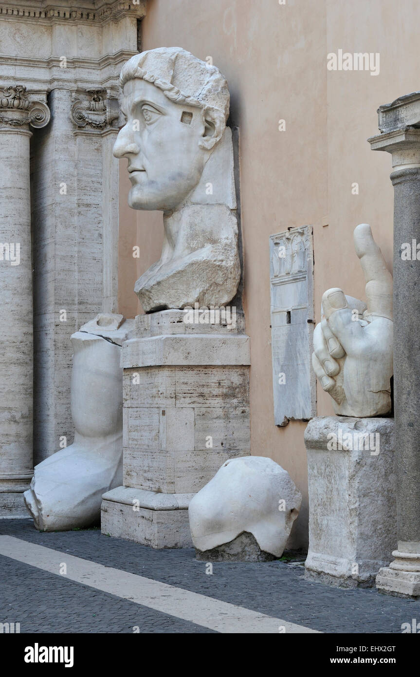 Capitoline Museums Musei Capitolini Rome Italy statue of Roman Emperor ...