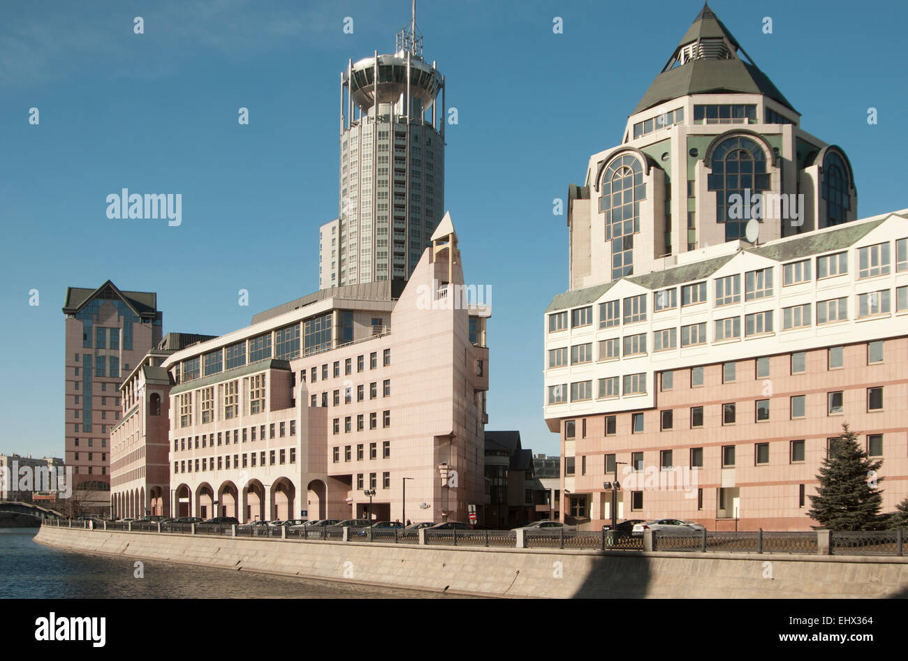 Swissotel Krasnye Holmy Moscow complex on Vodootvodny Canal Stock Photo ...