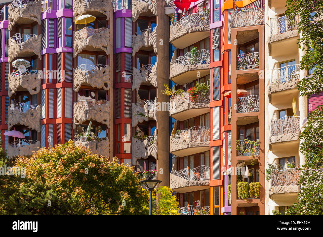 Switzerland, Geneva, apartment building Quartier des Grottes Stock Photo Alamy