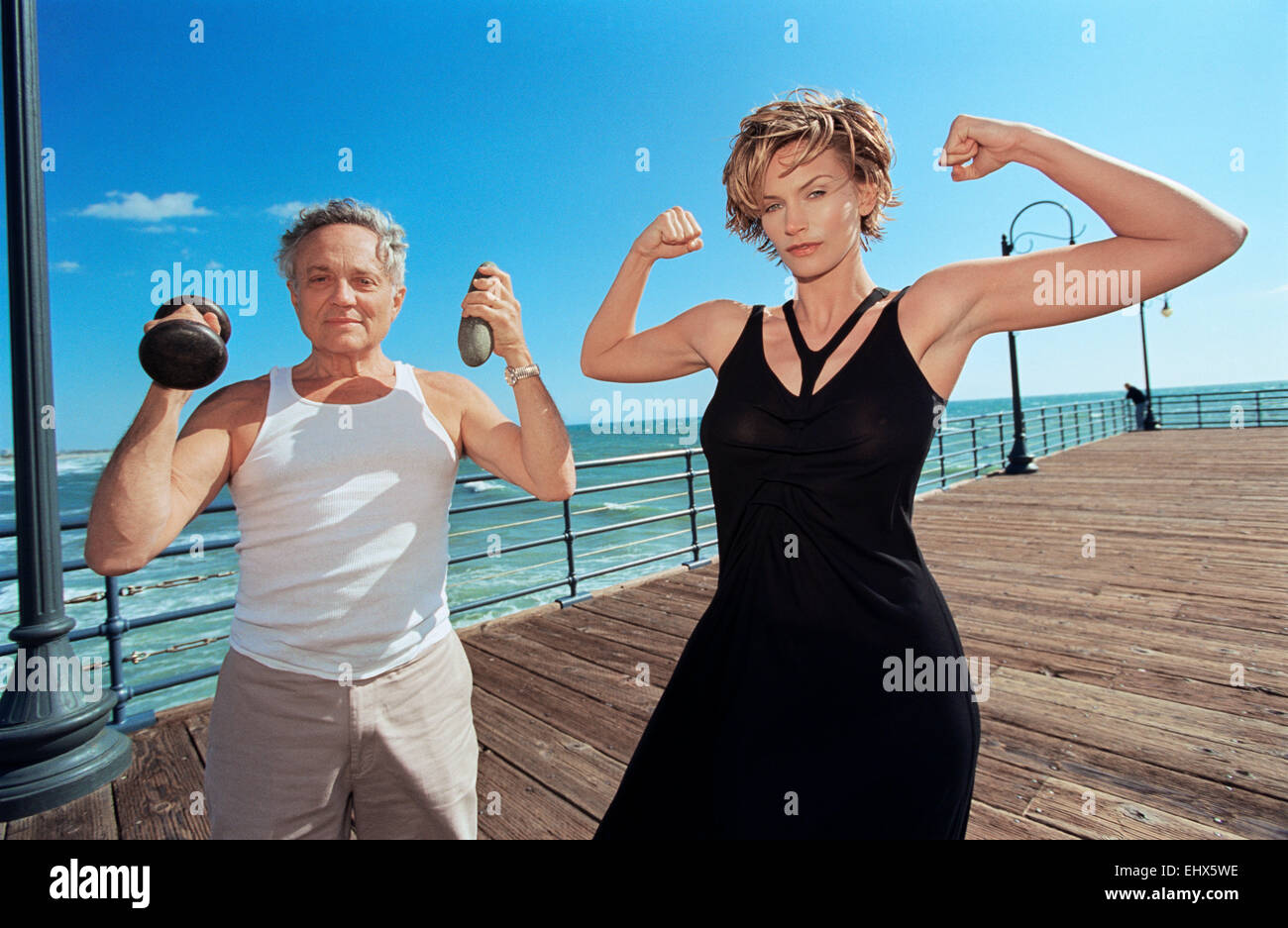 LOS ANGELES, CA – APRIL 15: American actress Natasha Henstridge poses for a portrait in Los Angeles, California on April 15, 199 Stock Photo