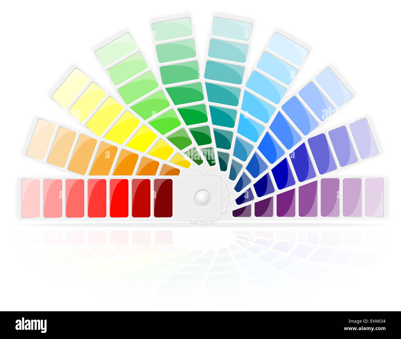color palette illustration isolated on white background Stock Photo - Alamy