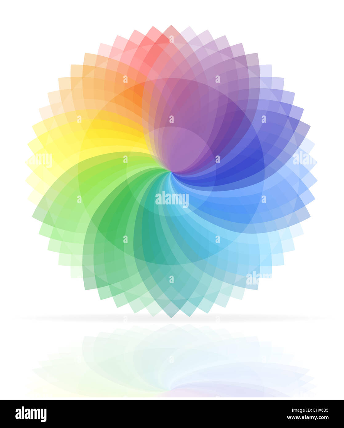color palette illustration isolated on white background Stock Photo - Alamy