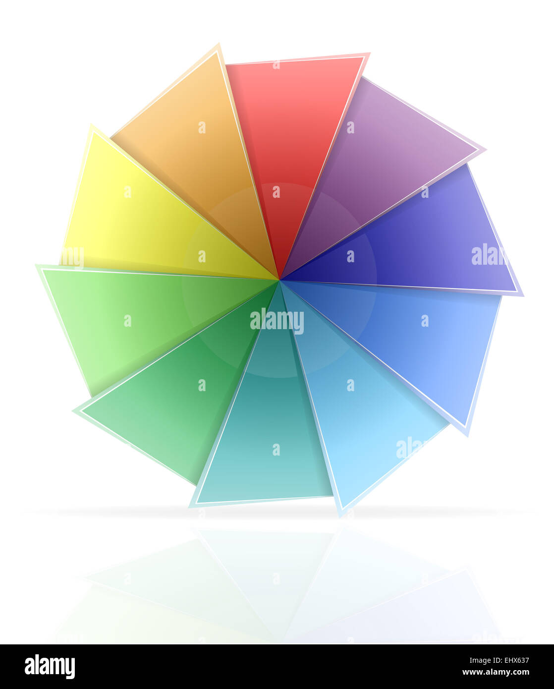 color palette illustration isolated on white background Stock Photo - Alamy