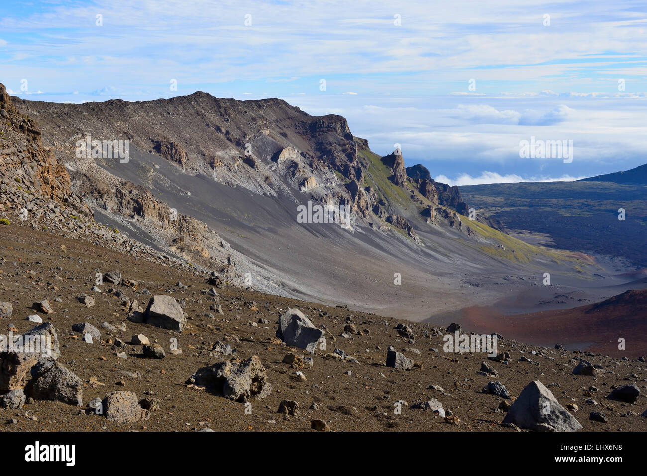 Haleakala crater, Haleakala National Park, Maui, Hawaii, USA Stock Photo - Alamy