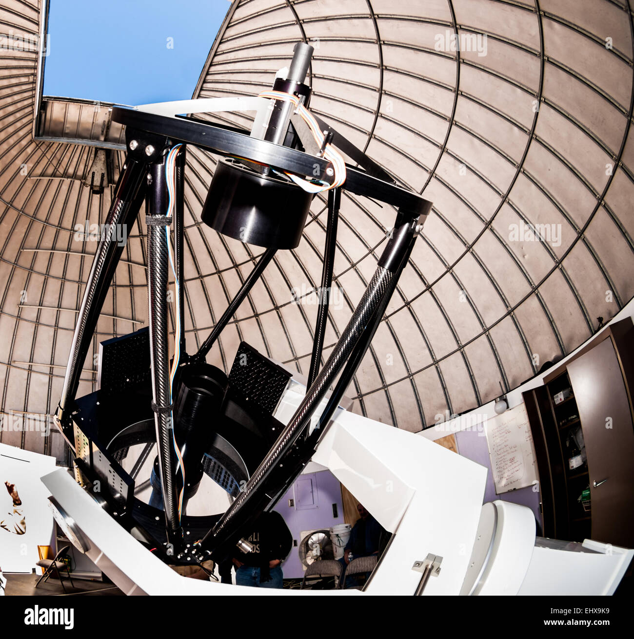 Interior of Mt. Lemmon Observatory Dome Stock Photo