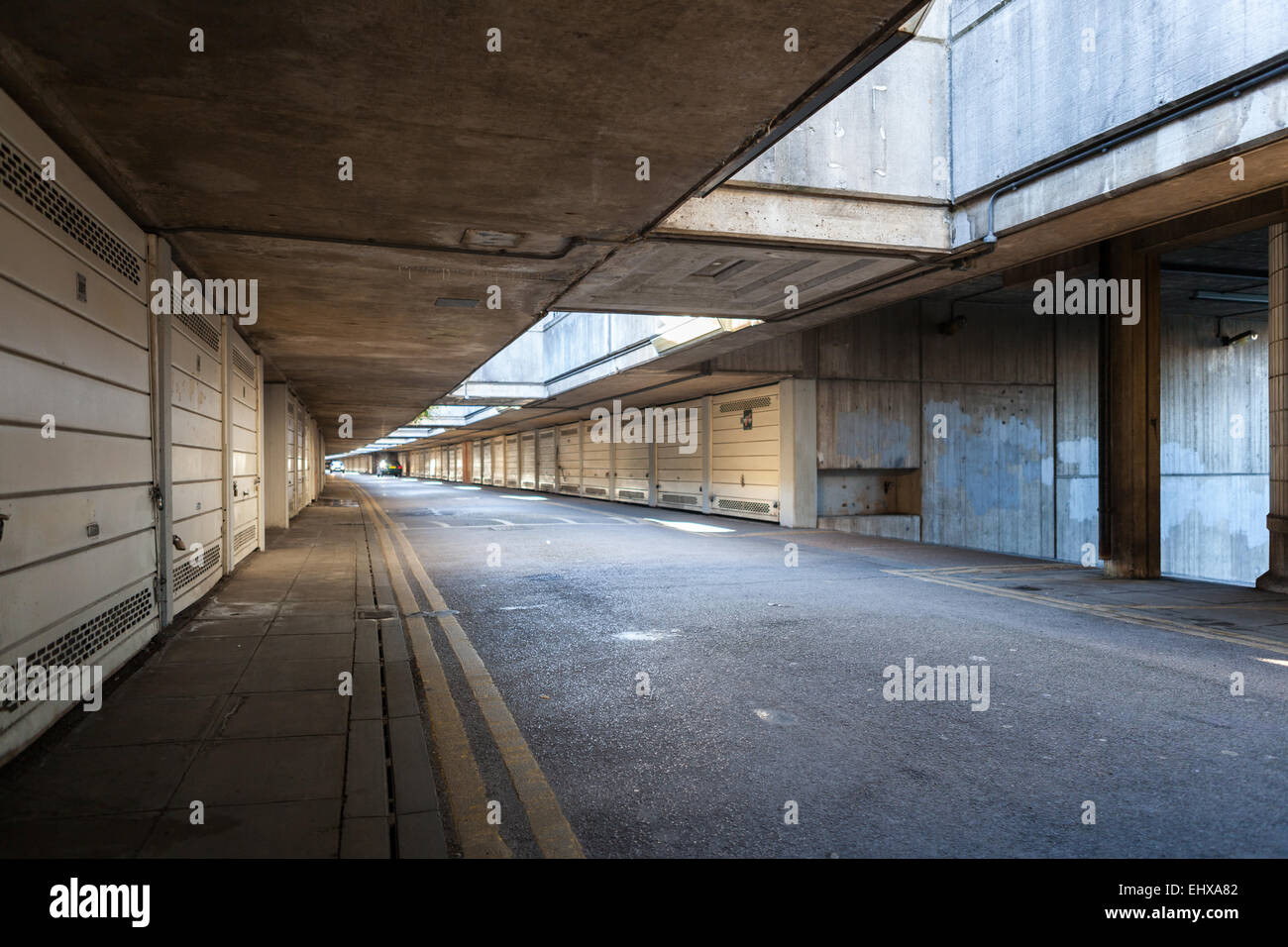 Alexandra And Ainsworth Estate Underground Car Park Stock Photo