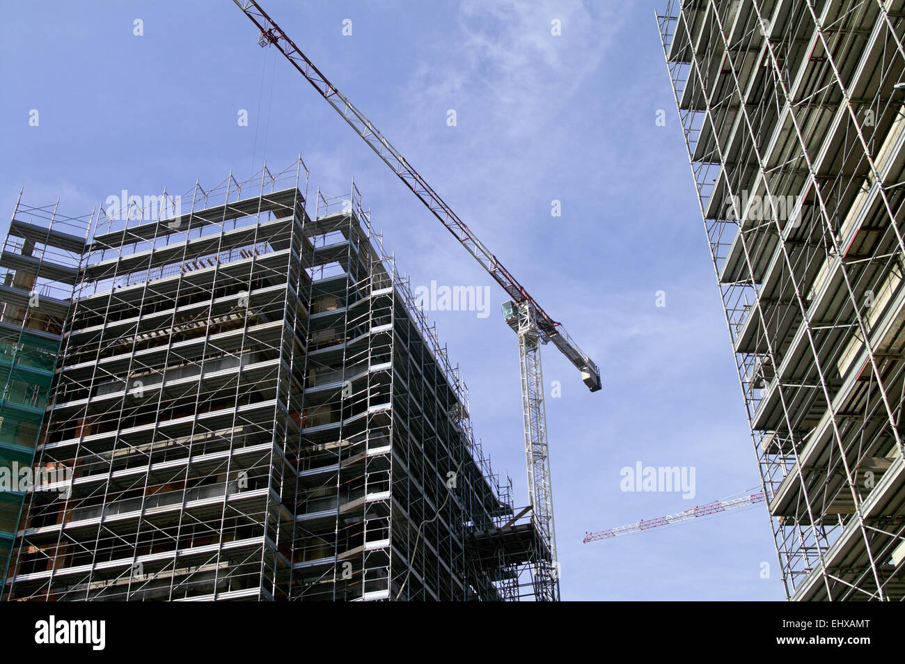 High rise building under construction Stock Photo