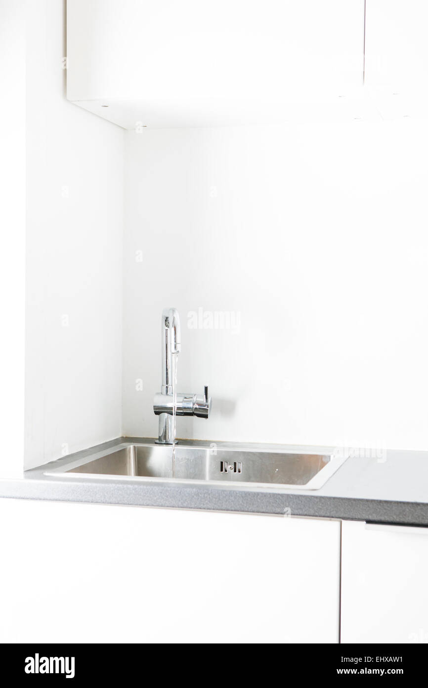 Modern kitchen, sink Stock Photo - Alamy