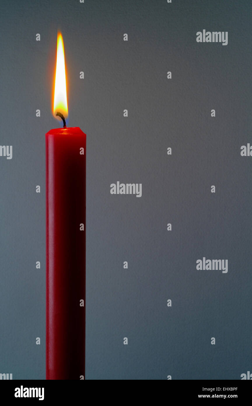 Red candle Stock Photo Alamy