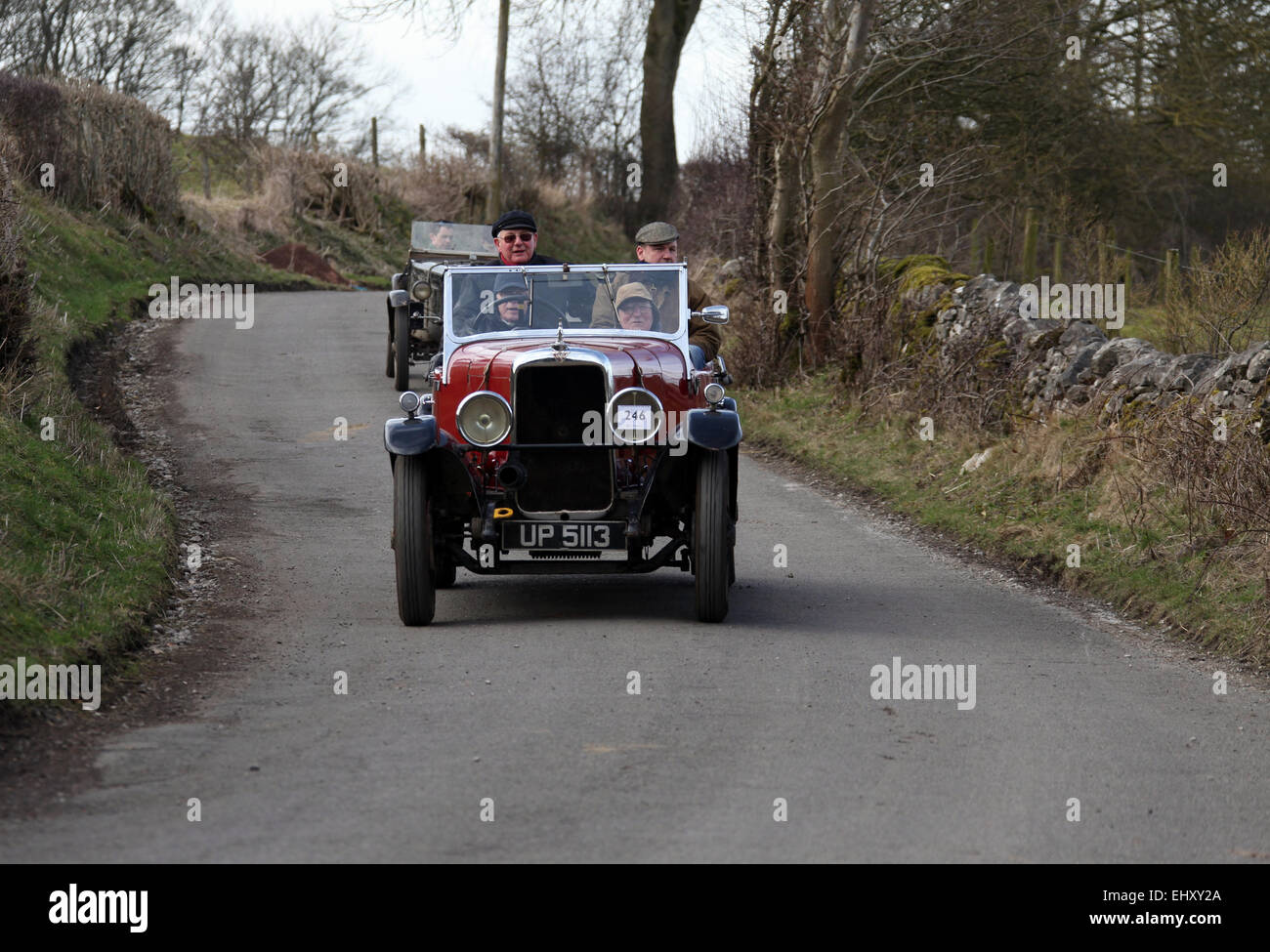 Vintage Sports Car Club Outing in the Peak District National Park Stock