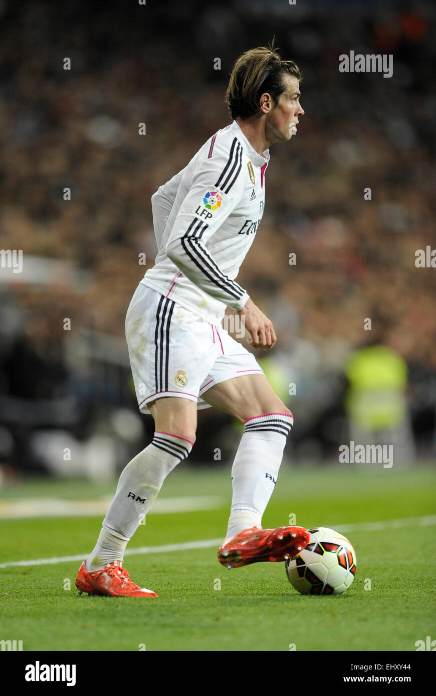 Estadio Santiago Bernabeu  Madrid, Spain, 15.3.2015, football Liga BBVA Season 2014/2015 matchday 27, Real Madrid vs Levante CF ---- Gareth Bale (Madrid) Stock Photo