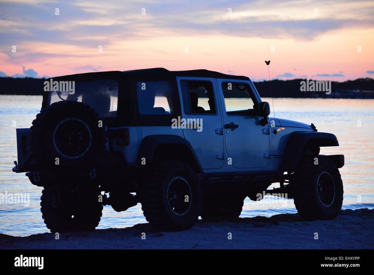 car on beach Stock Photo - Alamy