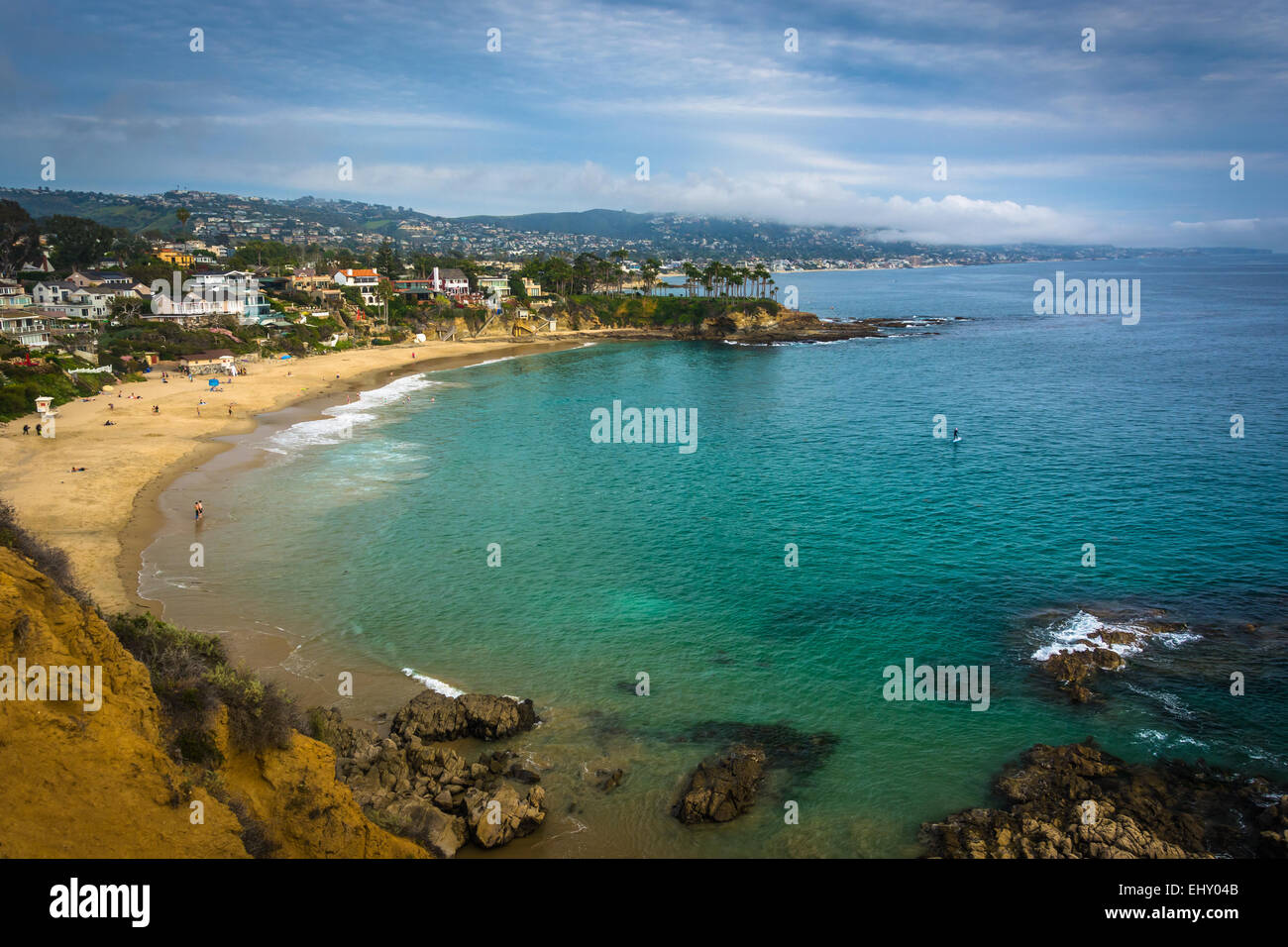 View of the Pacific Coast from Crescent Bay Point Park, in Laguna Beach ...