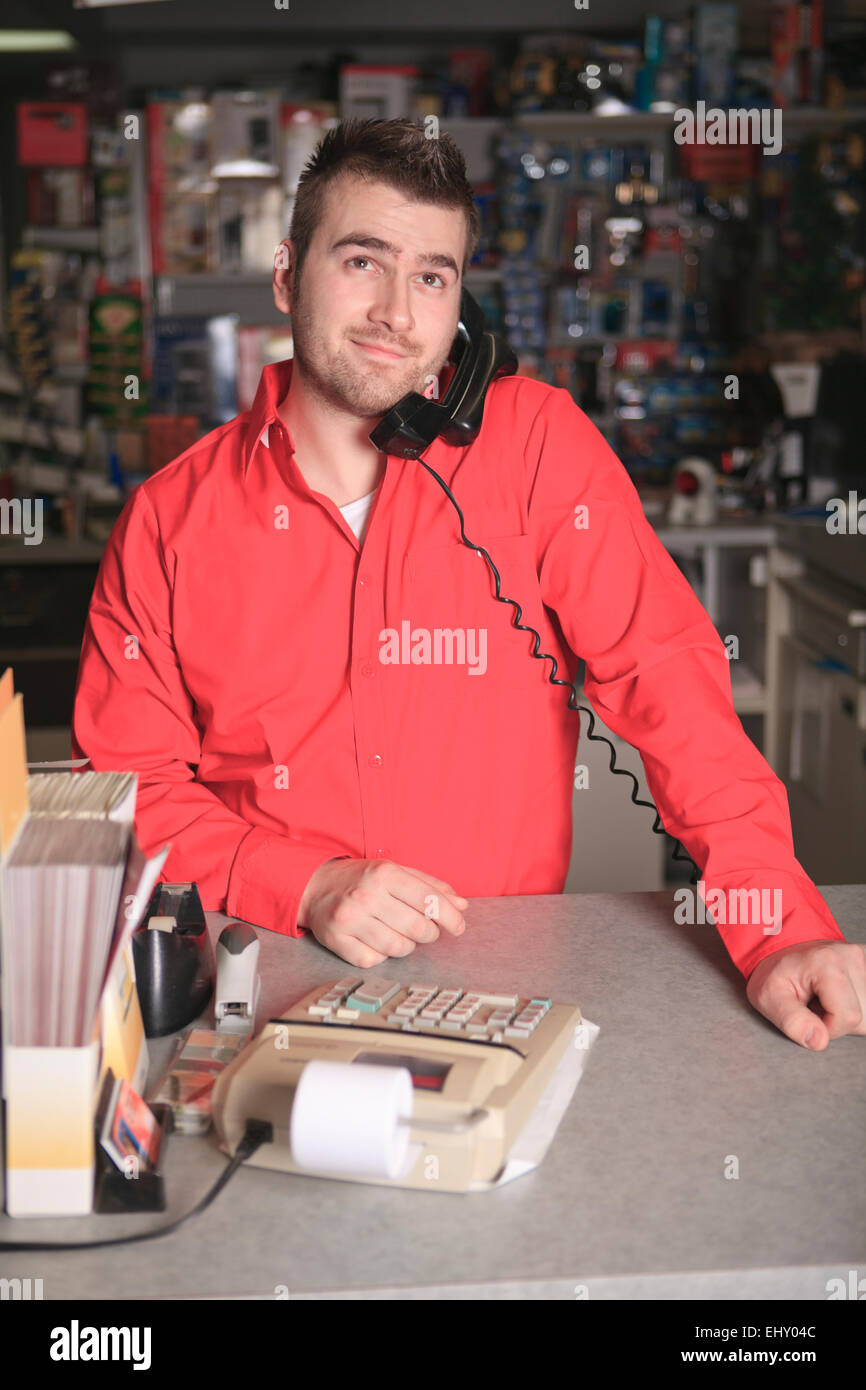 Hardware store employee Stock Photo Alamy