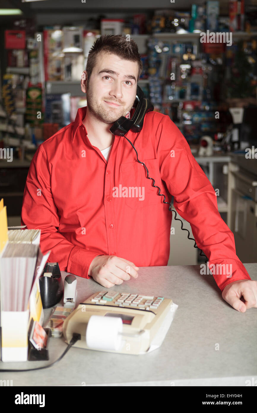 Hardware store employee Stock Photo Alamy