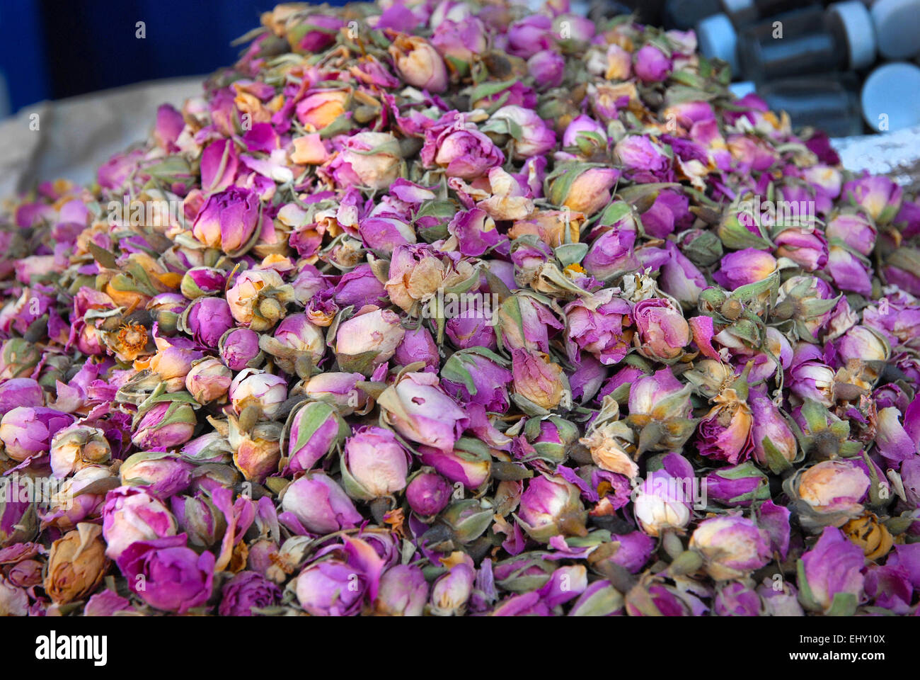 rose buds marrakesh souk Stock Photo