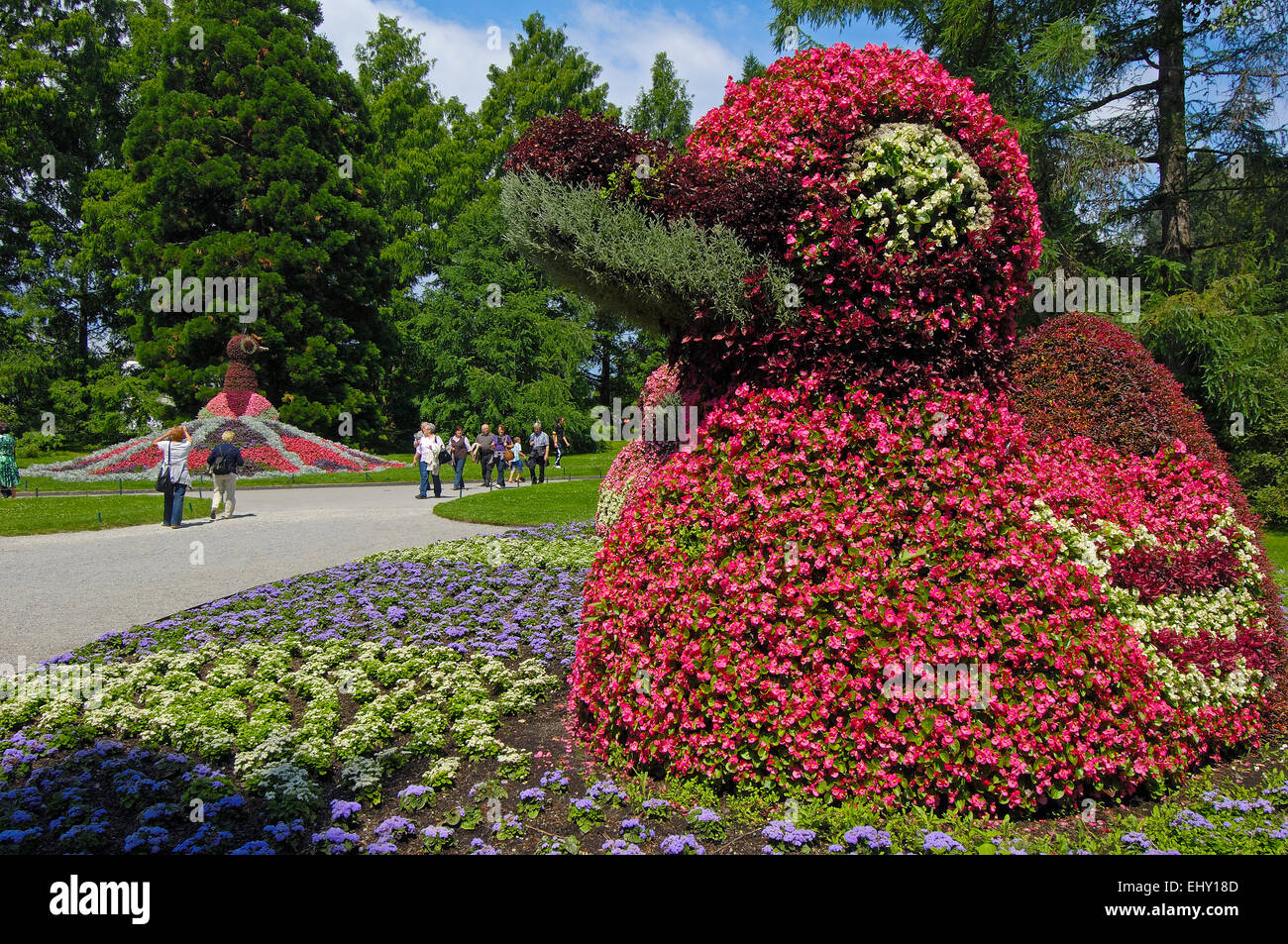 Mainau, Flower Island, Flowers sculpture, Baden-Wuerttemberg, Germany