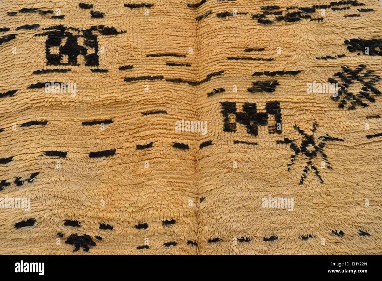 Moroccan carpet, wool Stock Photo
