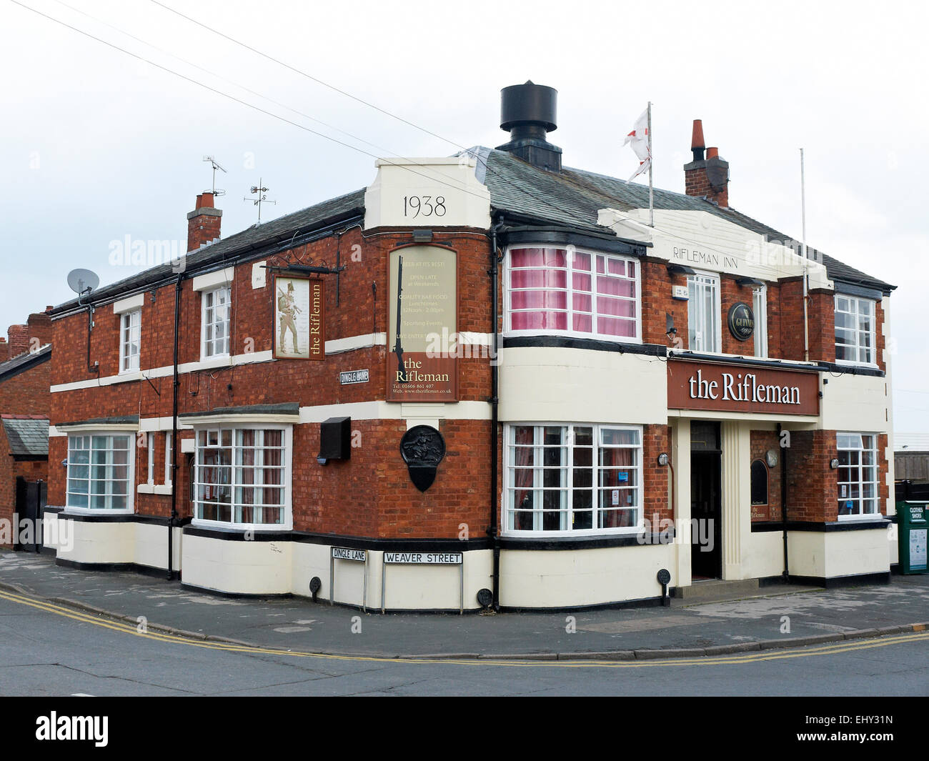 The Rifleman pub in Winsford Cheshire UK Stock Photo Alamy