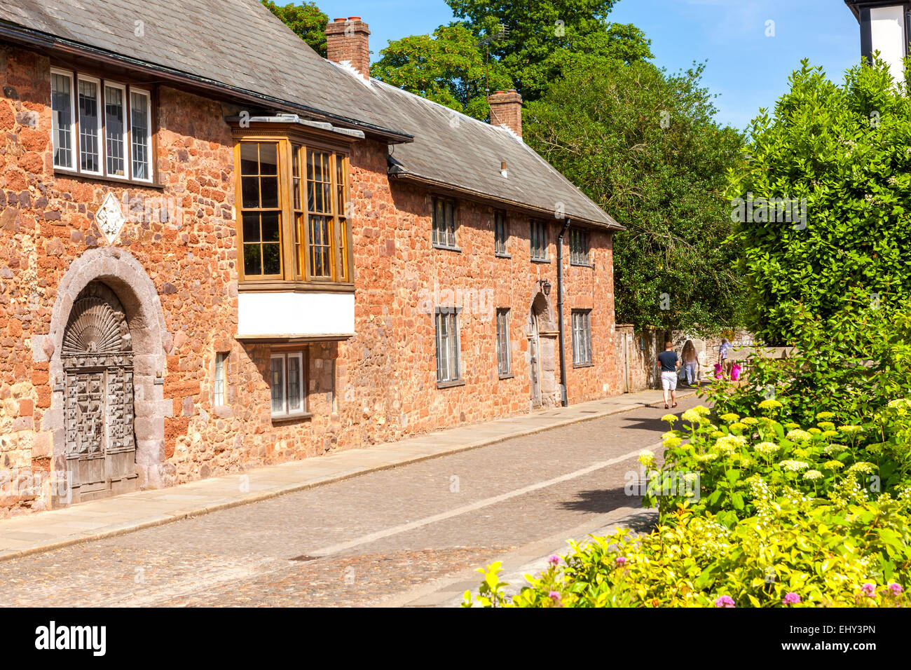 Cathedral Close, Exeter, Devon, England, United Kingdom, Europe. Stock Photo