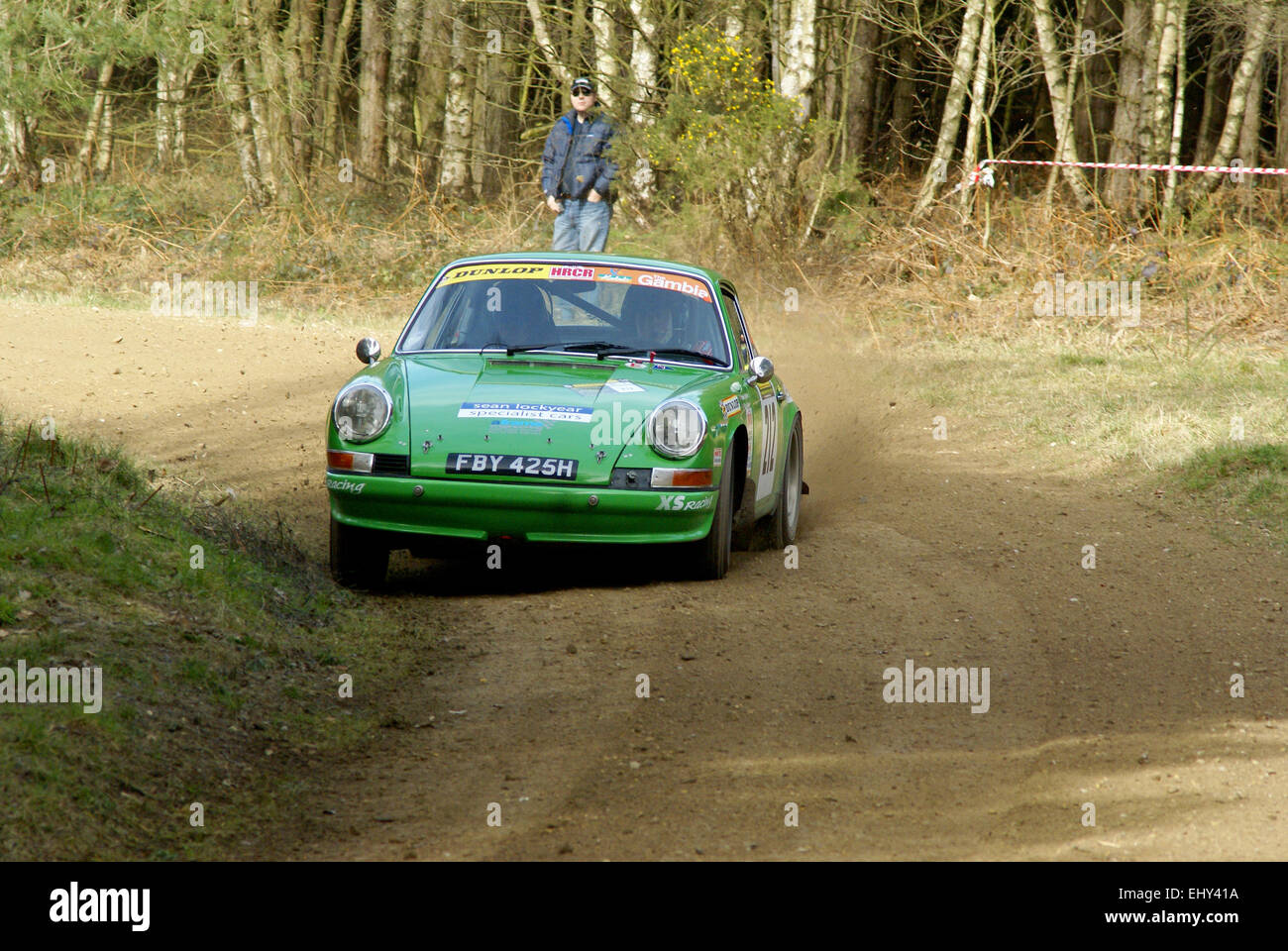 Porsche 911 Rally Car Stock Photo
