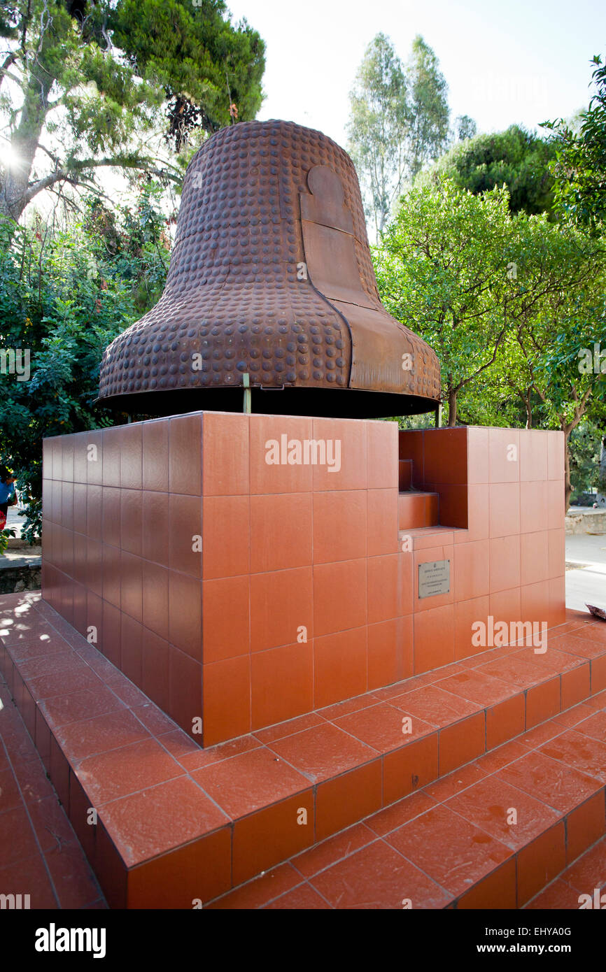 The bell of Ekklisia Agios Georgios Church in Athens, Greece. Stock Photo