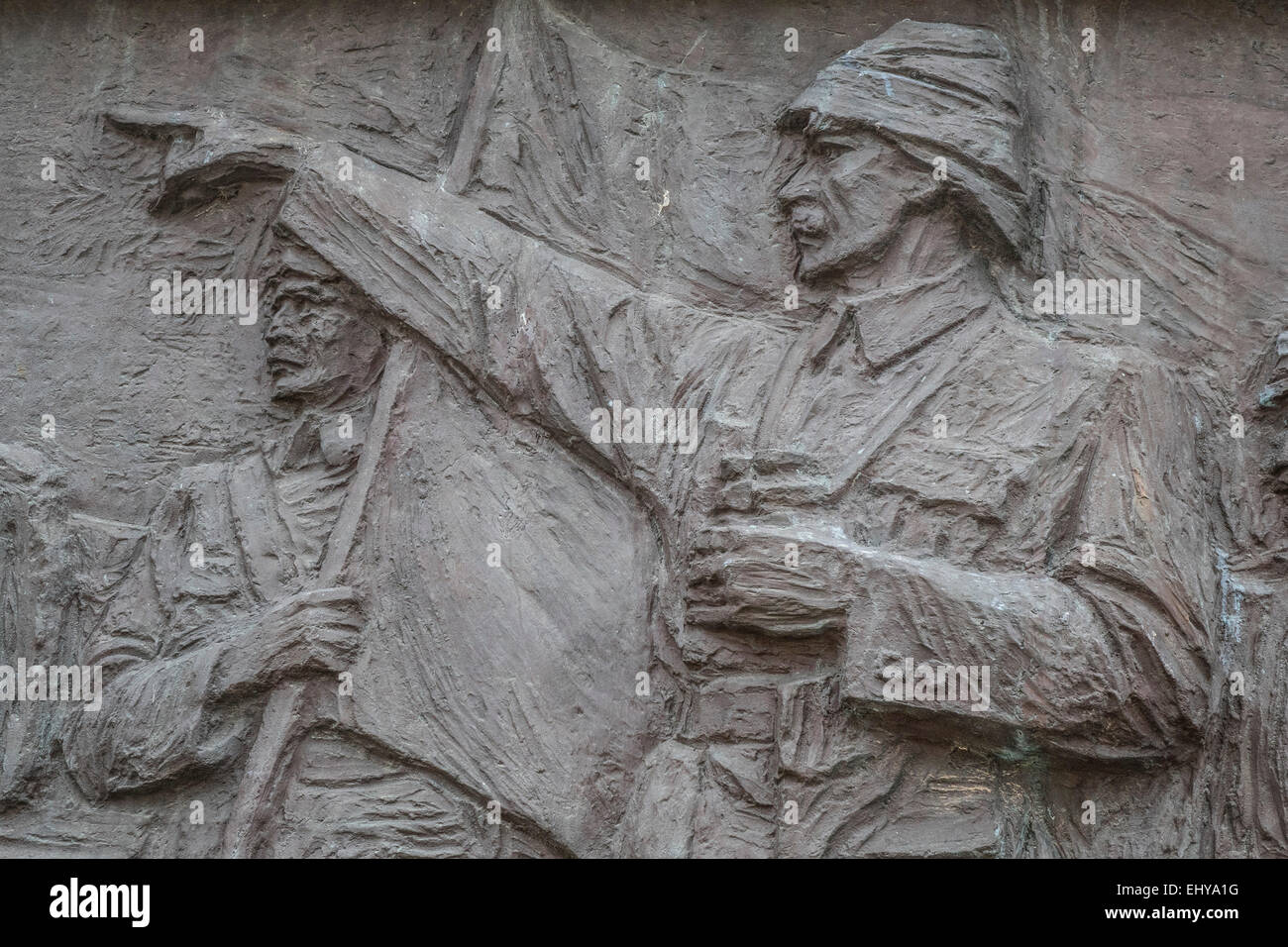 Gallipoli, Turkey, WW1 Centenary 2015 - relief of Kemal Ataturk Stock Photo