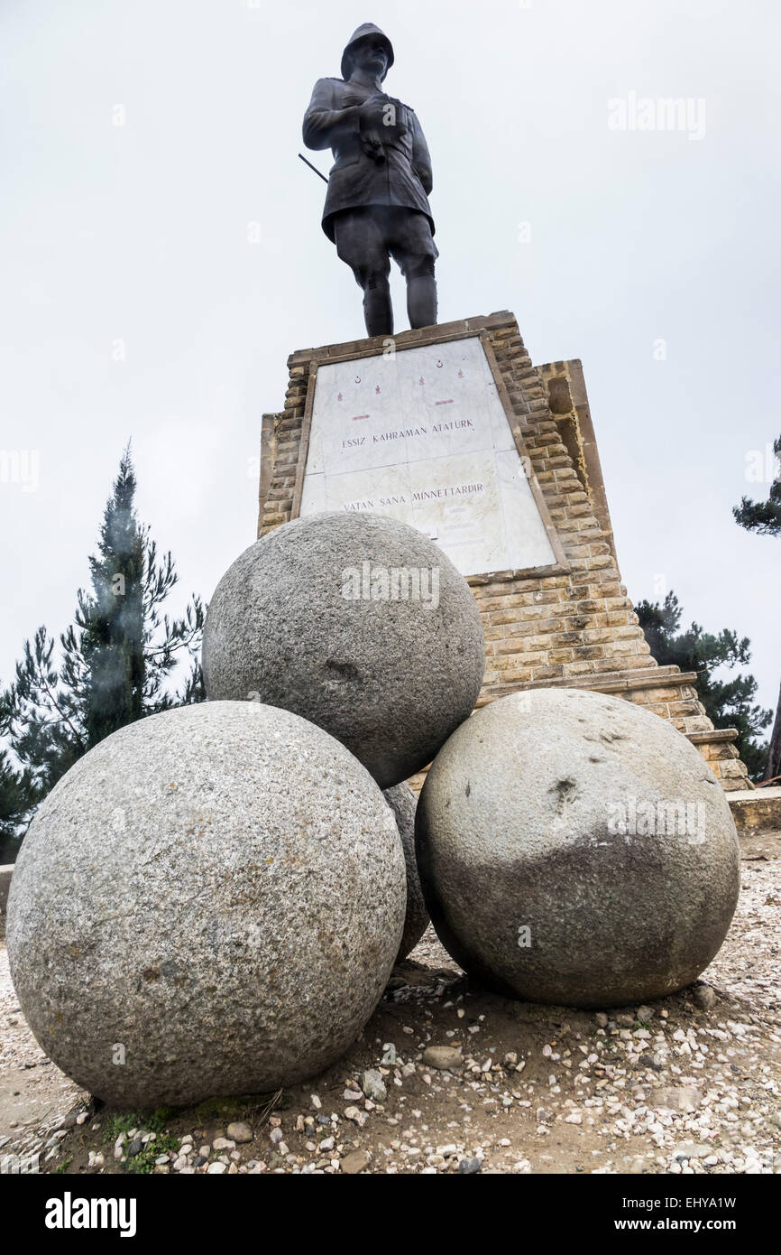 Gallipoli, Turkey, WW1 Centenary 2015 - statue of Mustapha Kemal Ataturk Stock Photo