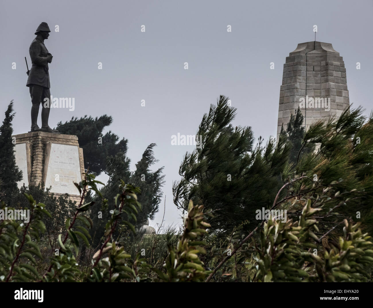 Gallipoli, Turkey, WW1 Centenary 2015 - statue of Mustapha Kemal Ataturk Stock Photo