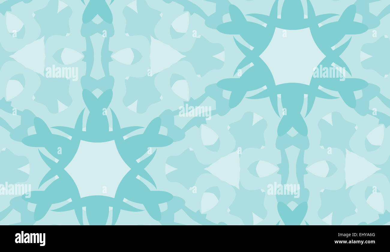 Repeating background of blue kaleidoscope shapes Stock Photo - Alamy