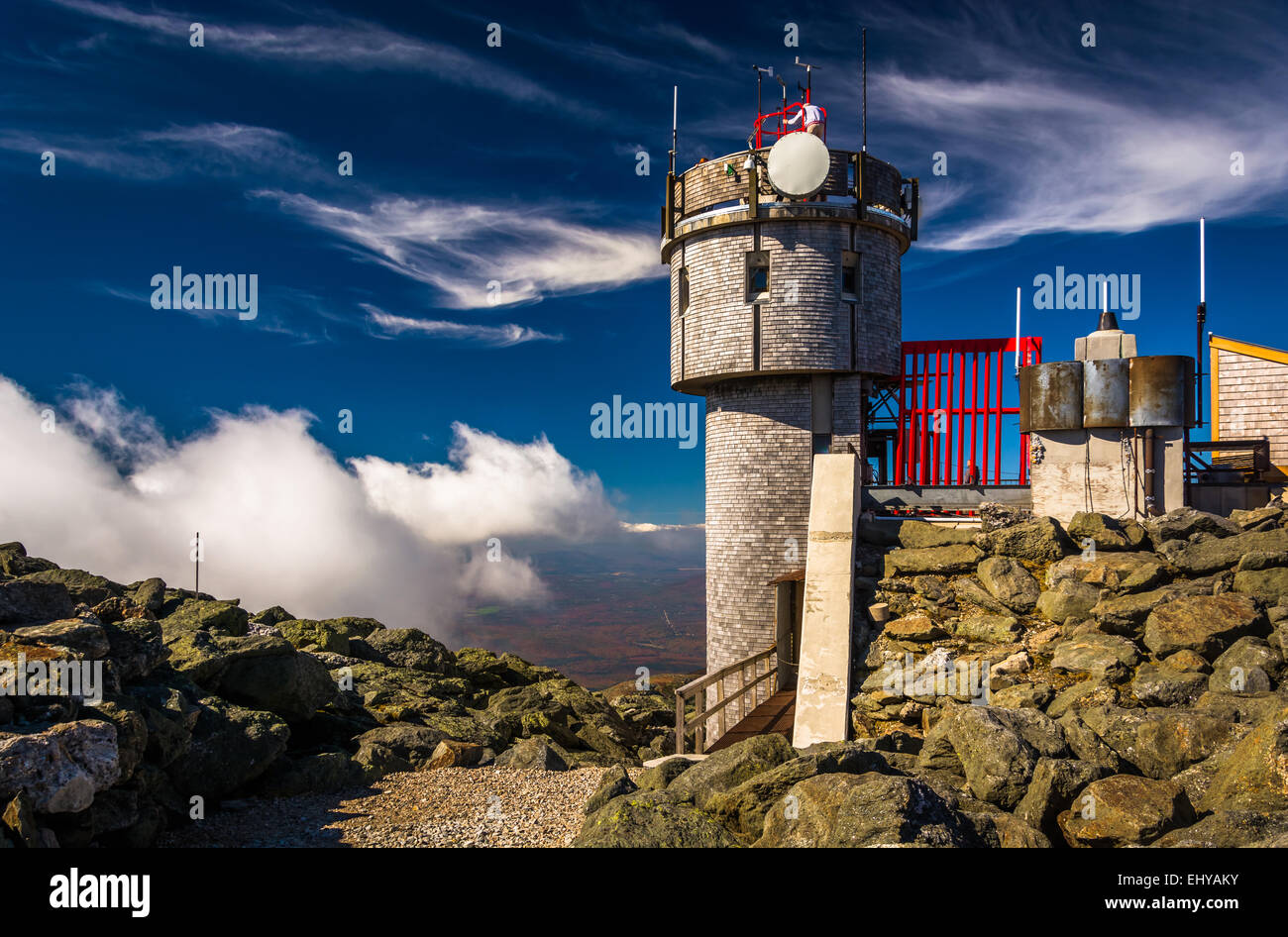 The Observatory on the summit of Mount Washington, New Hampshire Stock Photo Alamy