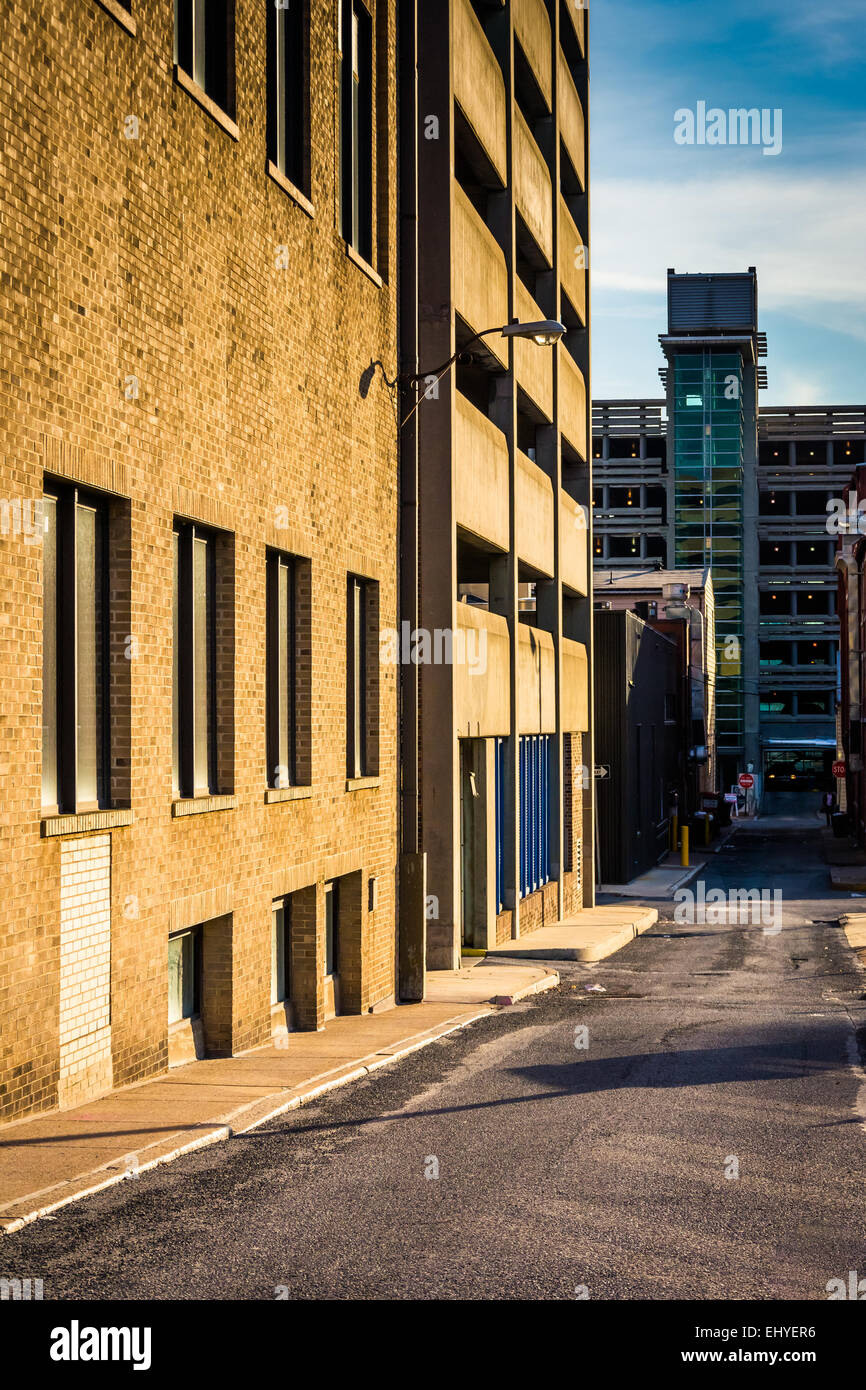 Narrow Alley Parking Garage In Stock Photos Narrow Alley Parking