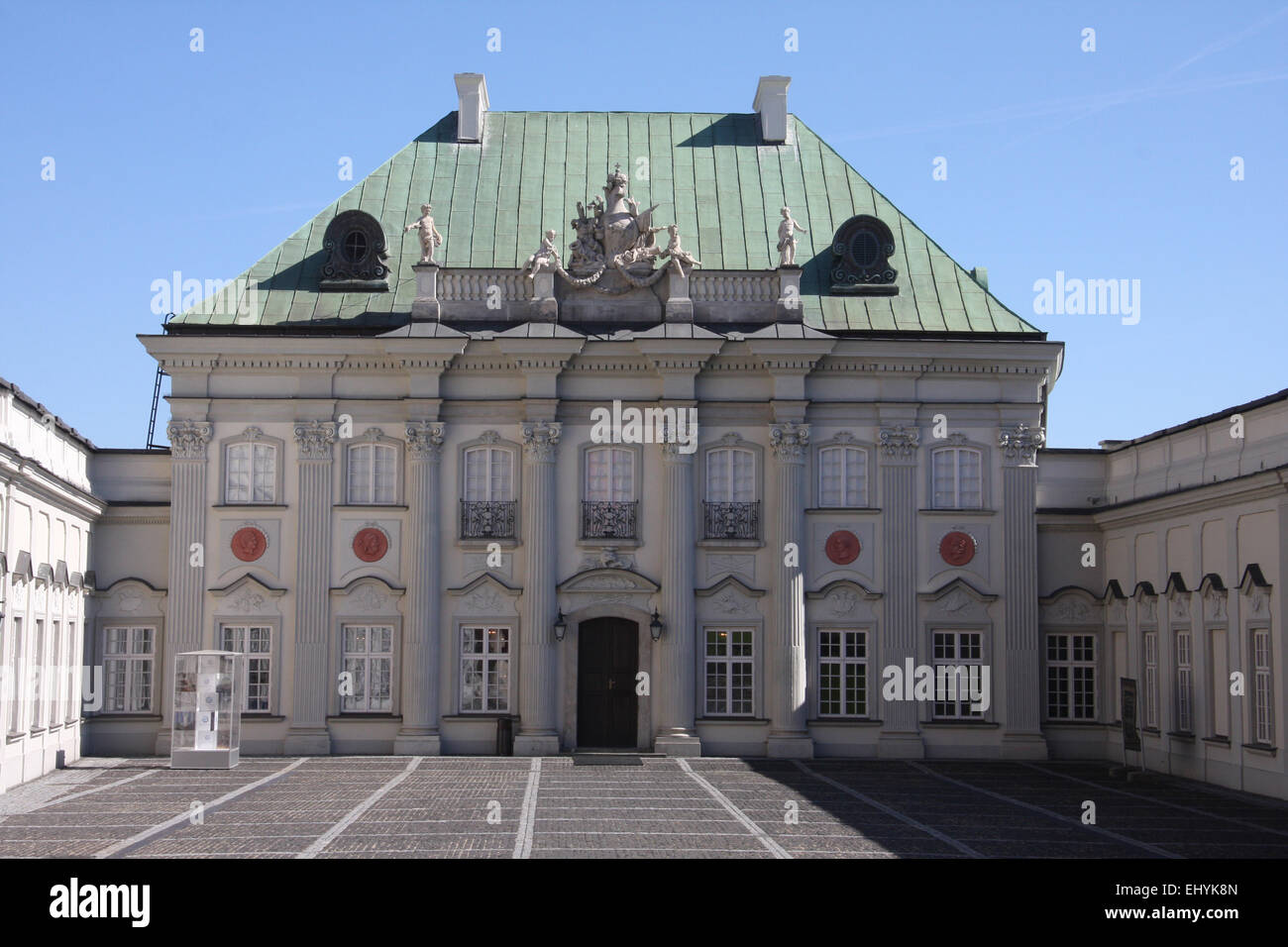 Poland, Warsaw, Europe, palace, copper roof, baroque, Blache, copper roof palace, Old Town, place, Stock Photo